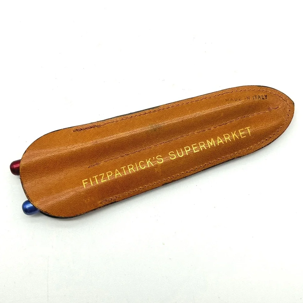 Tecno 62‎ Italy Gold Fitzpatrick's Supermarket Pen Set in Leather Case